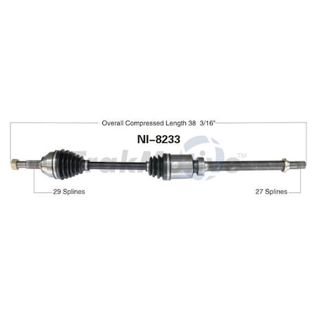 Surtrack Axle Cv Axle Shaft, Ni-8233 NI-8233